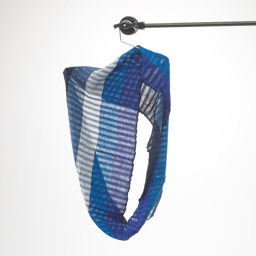Sophisticated hand-woven infinity scarf